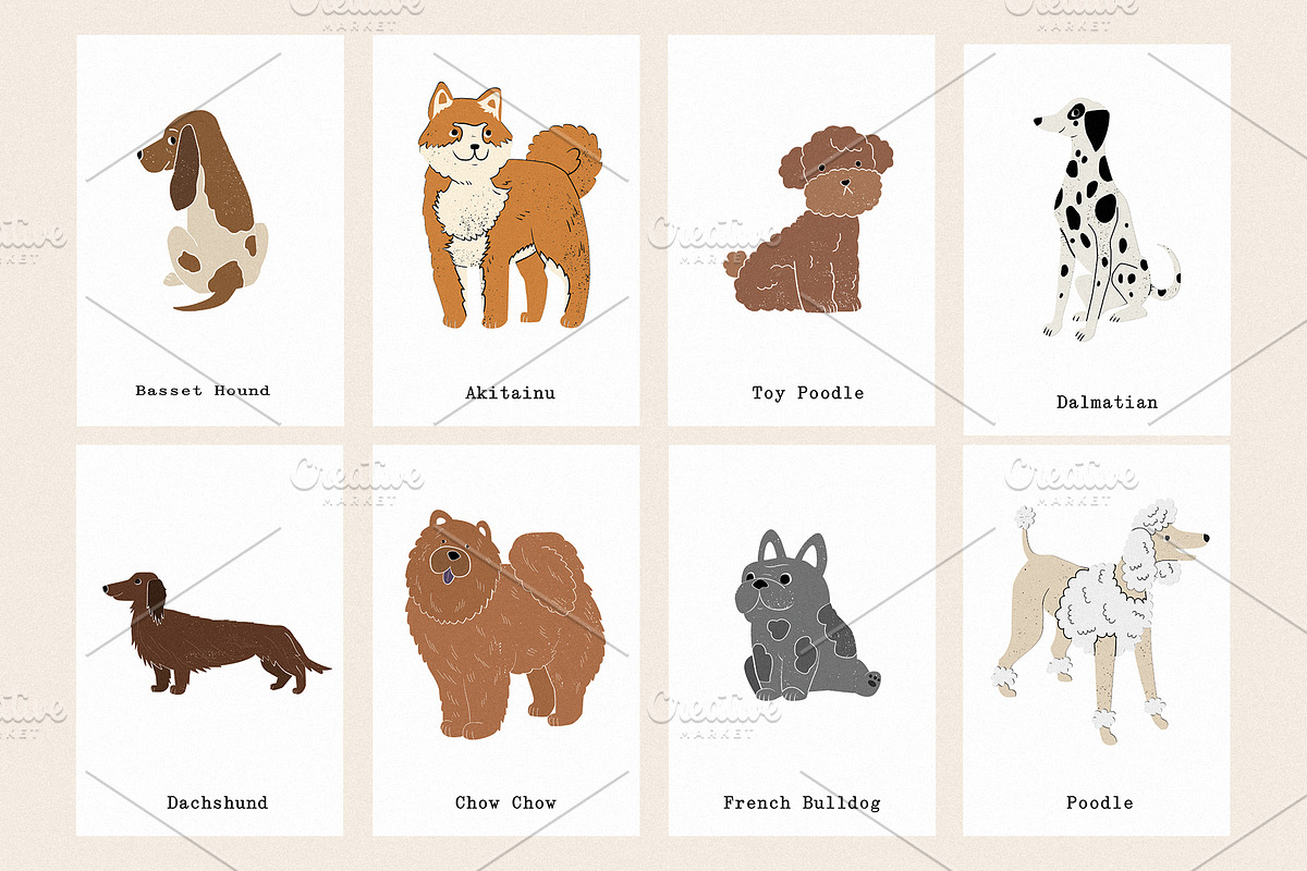 Friends: 23 different dog breeds, an Animal Illustration by Mii Lab (Photo 10 of 13)