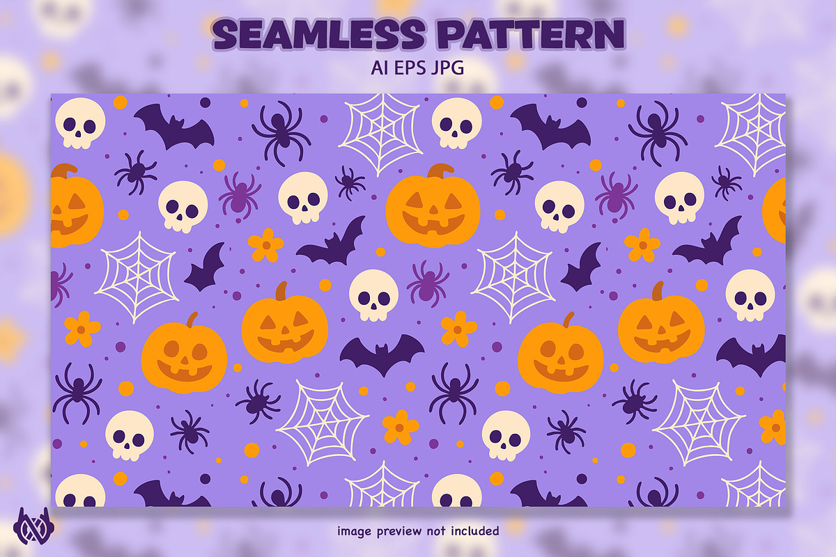 Halloween - Pattern Background, a Pattern Graphic by NOX Labs