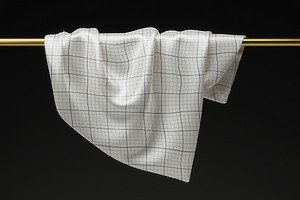 Elegant Silk Scarf Gold Bar Mockup, an Apparel Mockup by Luuqas Design