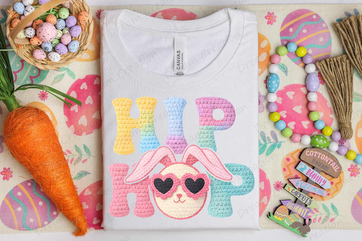 Yarn Crochet Easter Hip Hop PNG, an Illustration by Dream Creation (Photo 6 of 6)