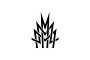 Initials Letter MMM Logo, a Branding & Logo Template by Buqancreative (Thumbnail 1 of 4)