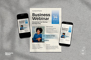 White Modern Startup Webinar Flyer, a Flyer Template by Neermana (Thumbnail 1 of 4)