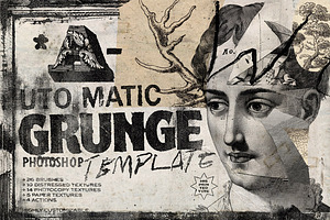 Automatic Grunge Photoshop Template