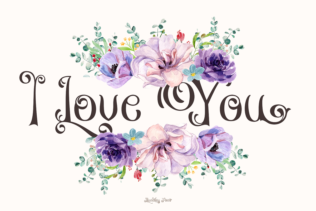 Mundley Display Font, a Script Font by madeDeduk (Photo 5 of 8)