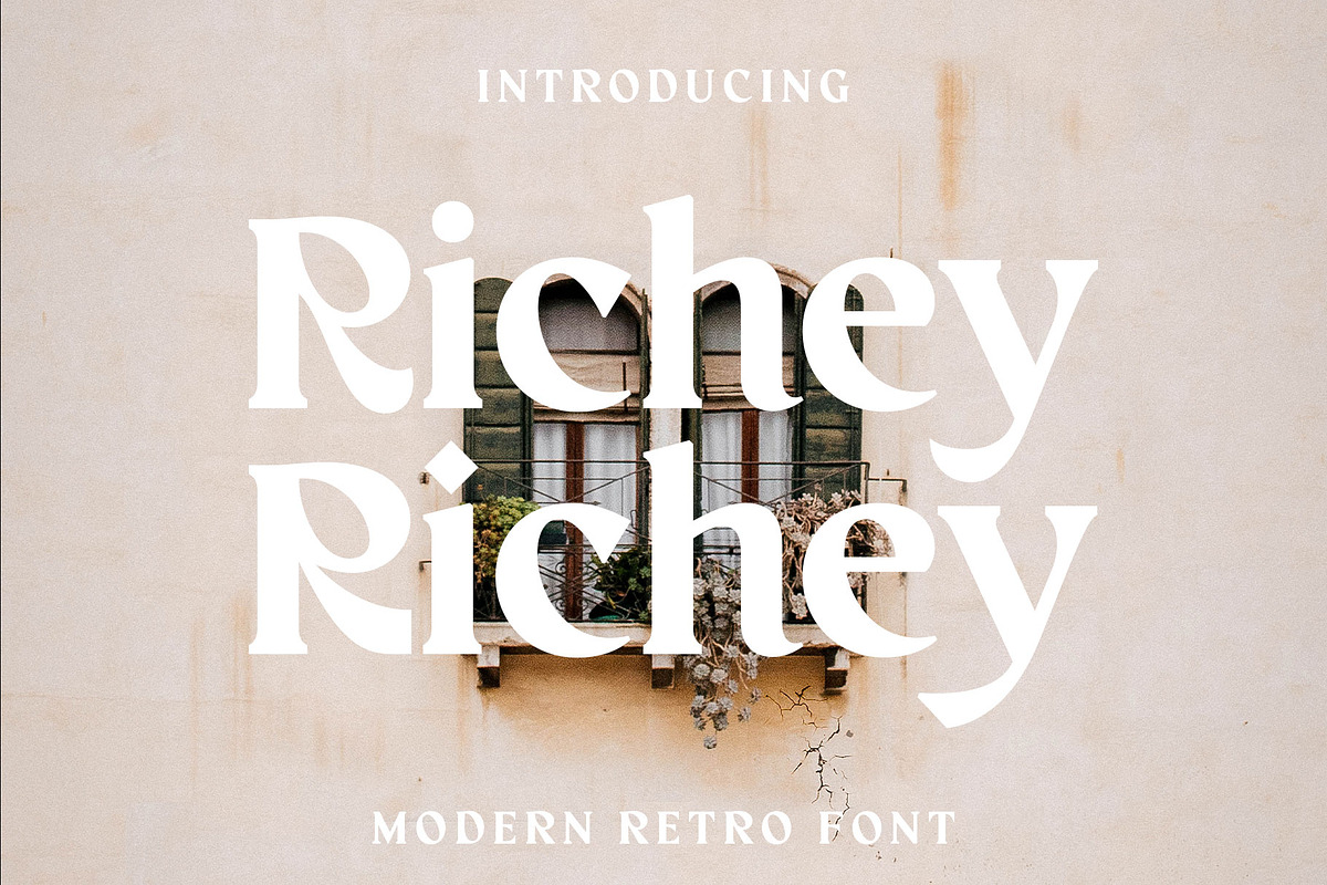 Richey Retro Font, a Serif Font by INKSUN™ (Photo 1 of 8)
