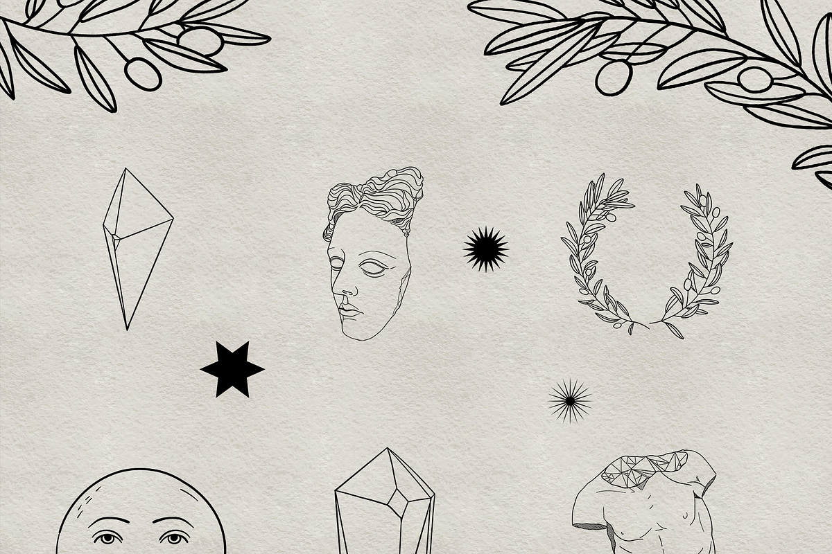Bundle. SHINE II + ANTIQUE AESTHETIC, a Background Graphic by mamormo (Photo 4 of 8)