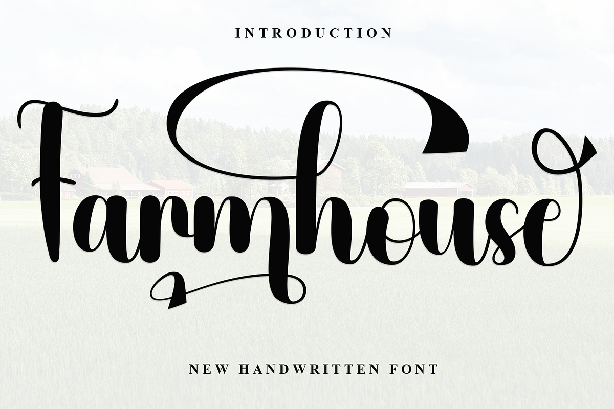 Farmhouse, a Handwritten Font by InermediaSTUDIO (Photo 1 of 8)
