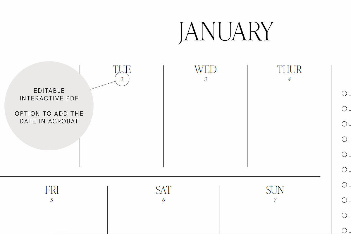 Minimalist Printable Weekly Planner, a Templates & Theme by StudioSage (Photo 6 of 6)