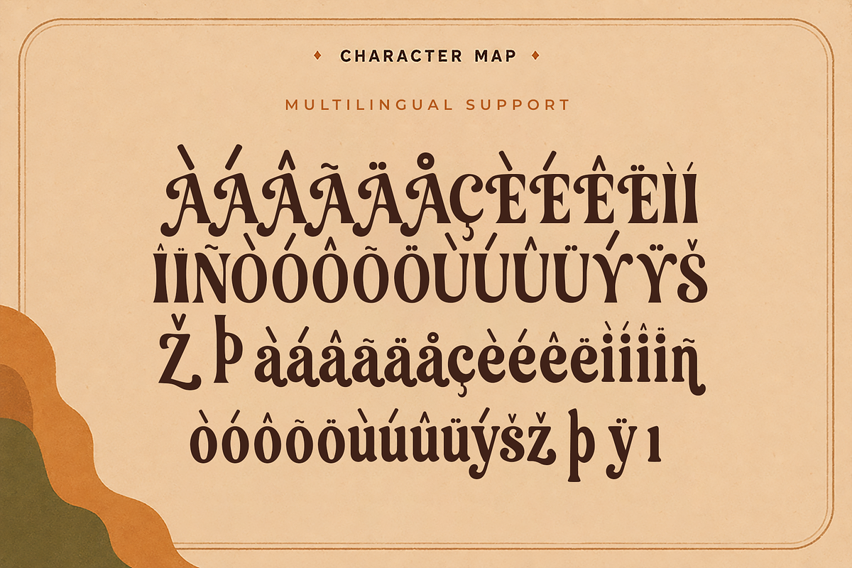 Groovelle - Retro Groovy DisplayFont, a Serif Font by overlaytemplates (Photo 5 of 5)