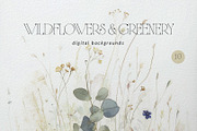 Wildflowers & Greenery Backgrounds, a Background Graphic by Anna Sokol (Thumbnail 12 of 12)