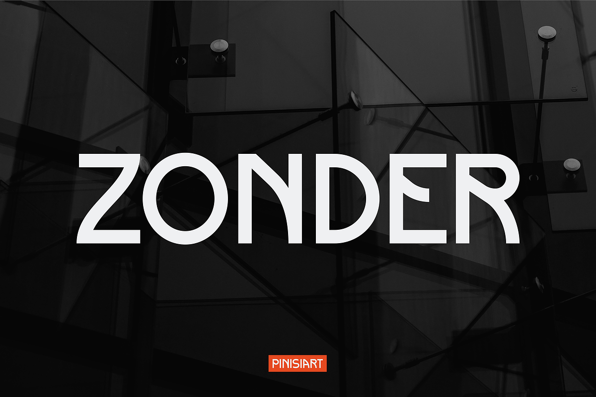 ZONDER, a Sans Serif Font by Pinisi ART (Photo 1 of 10)