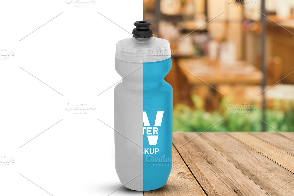 Plastic Water Bottle Mockup, a Cups & Container Mockup by Madjid (Photo 1 of 5)