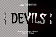 PSD Text Effect Devils Silver Style, a Layer Style Add-On by Mockmenot (Thumbnail 2 of 2)