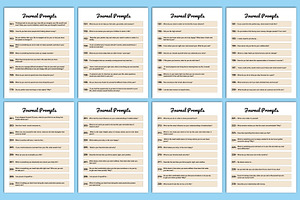 Editable 365 Journal Prompts Canva