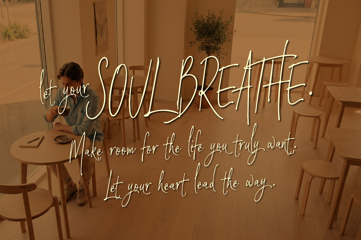 BandaMoons expressive signature font, a Script Font by HypeWorksCo (Photo 9 of 15)