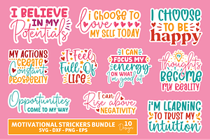 Motivational Printable Stickers Bund