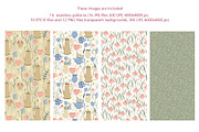 Herbal tea clipart and patterns, a Pattern Graphic by Anna Druzhkova (Thumbnail 6 of 15)