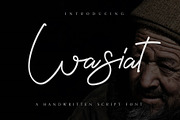 WASIAT Handwritten Script Font, a Font by typeflair (Thumbnail 1 of 5)