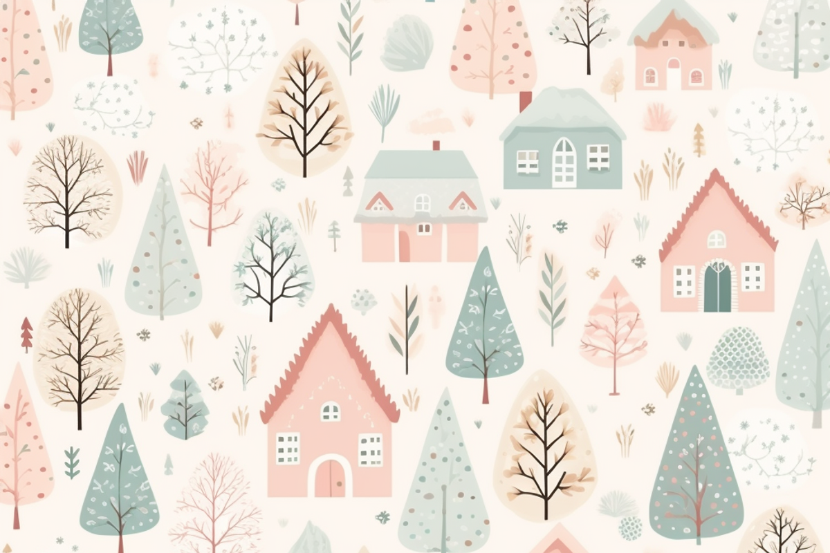 Winter Christmas Pattern, a Pattern Graphic by Printable Treasure (Photo 2 of 5)