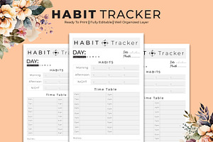 Habit Tracker Hourly Kdp Interior