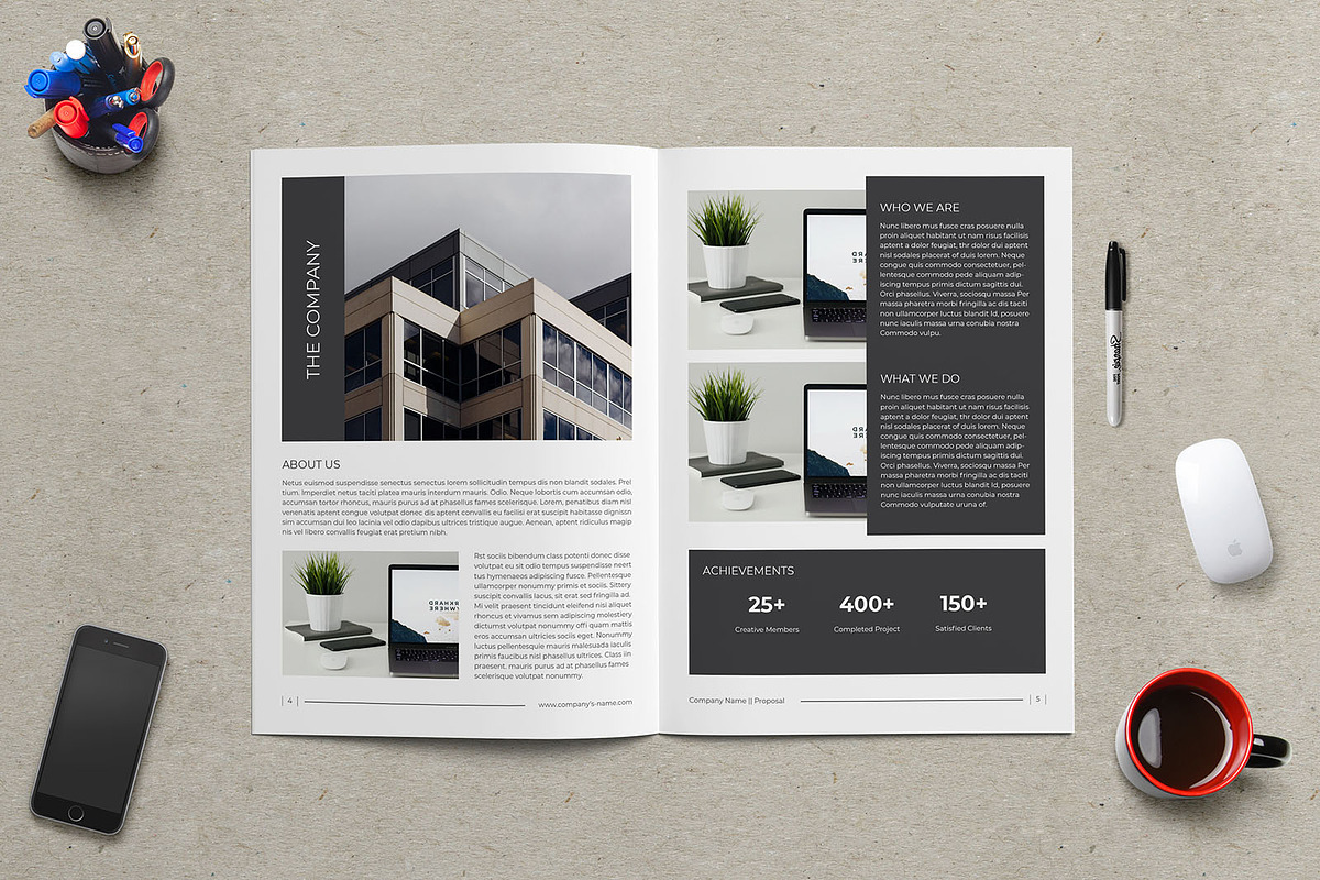 Business Proposal Brochure, a Brochure Template by Divergent Studio (Photo 3 of 8)