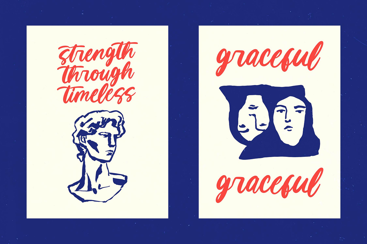 Monday Chitrus Bold Handwritten, a Script Font by Letterena Studios Script (Photo 19 of 20)