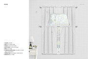 Cafe Curtains and Valance Mockup, a Household Mockup by Creatsy (Thumbnail 3 of 7)