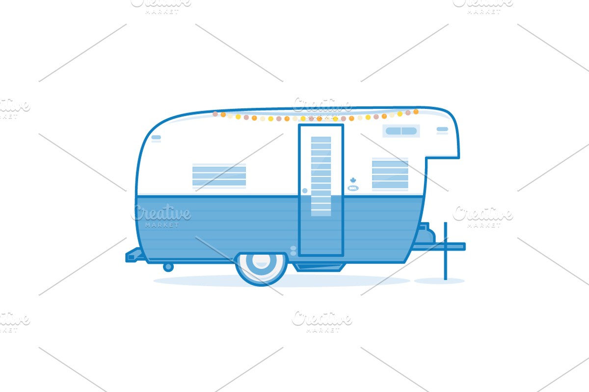 Vintage Camper, an Illustration by CSA Creative Studio (Photo 1 of 2)