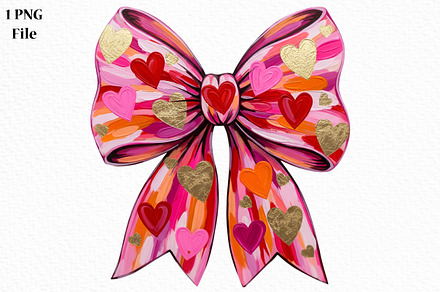Valentines Day Coquette Bow PNG, an Illustration by Canvas Craft