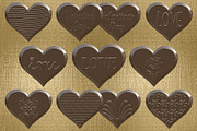 Chocolate Hearts Clipart, an Object Graphic by Julie Campbell (Thumbnail 2 of 4)