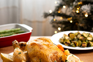 Roasted turkey with vegetable, a Food & Drink Photo by etorres69