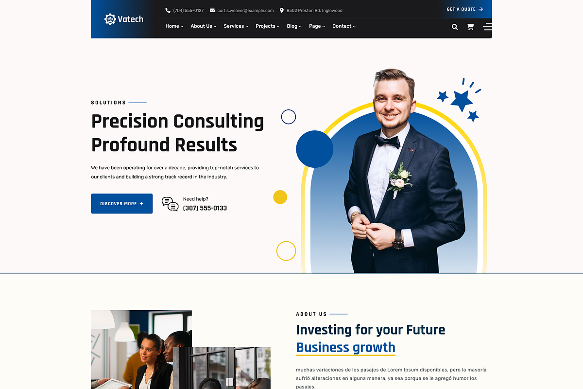 Vatech - Technology Solutions Figma, an UI Kit Template by AliThemes (Photo 3 of 17)