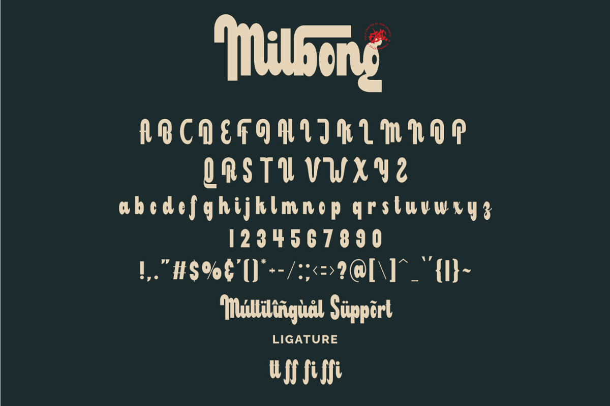 Milbong - a Bold Script, a Script Font by Vava Aryanto (Photo 7 of 8)