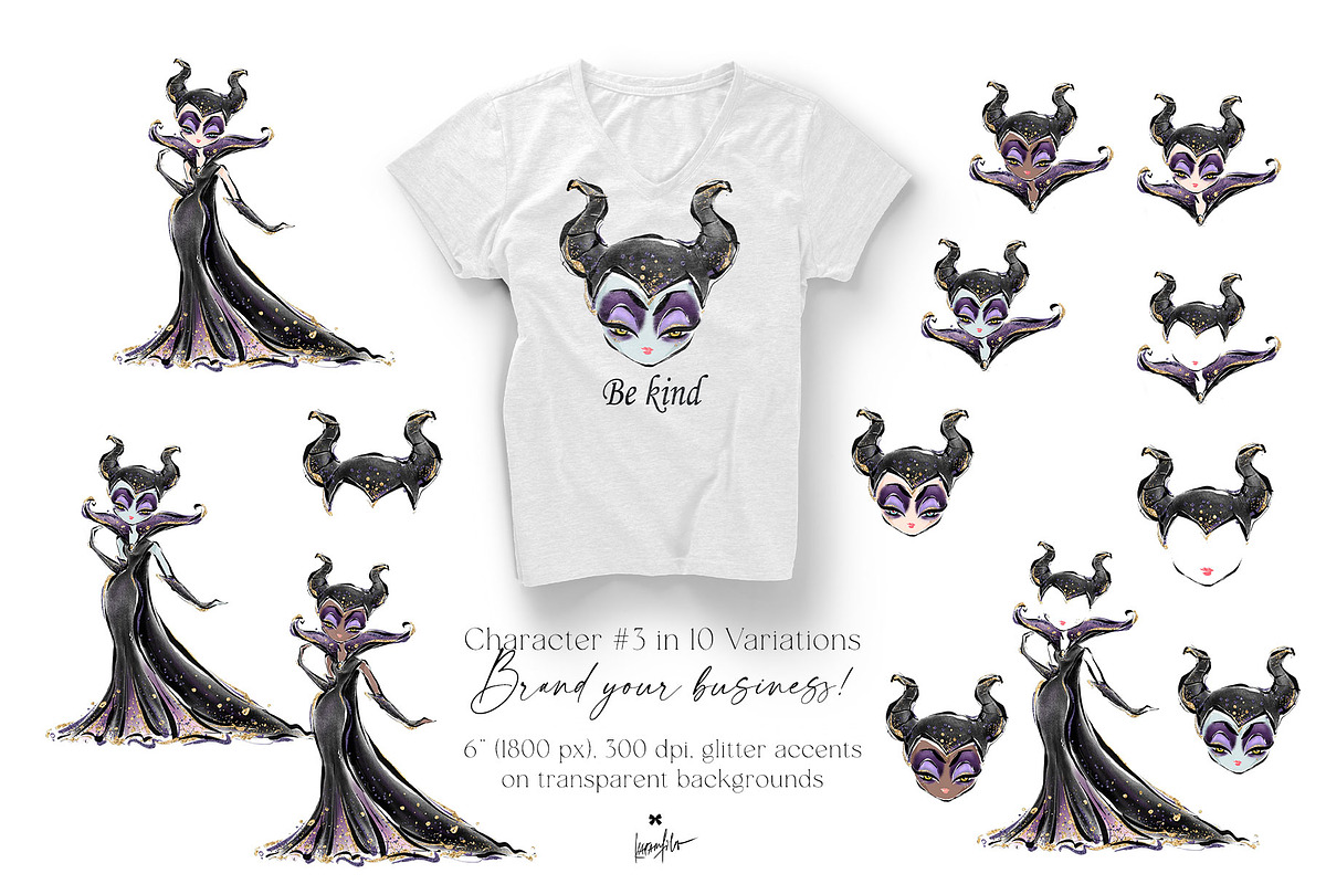 Iconic Villains Clipart, a Person Illustration by KaramfilaS (Photo 4 of 7)