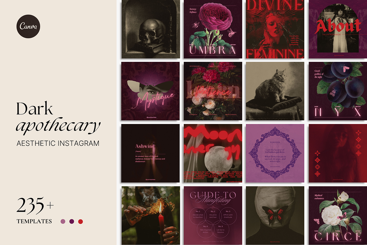 Dark Apothecary Social Media Bundle, a Social Media Template by The Flossy Finch (Photo 17 of 17)