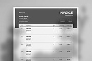 Clean Invoice Template, a Resume Template by Ree_Creative (Thumbnail 2 of 2)