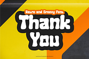 Funky Hurland - Retro & Groovy Font, a Sans Serif Font by QR Design Studio (Thumbnail 7 of 7)