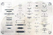 Bundle of vector vintage flourishes, an Object Graphic by FleurArt (Thumbnail 5 of 19)