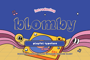 Blomby, a Font by rudiSasori