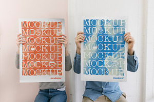 Everydays Poster Set Mockup 01, a Merchandise Mockup by mockstar