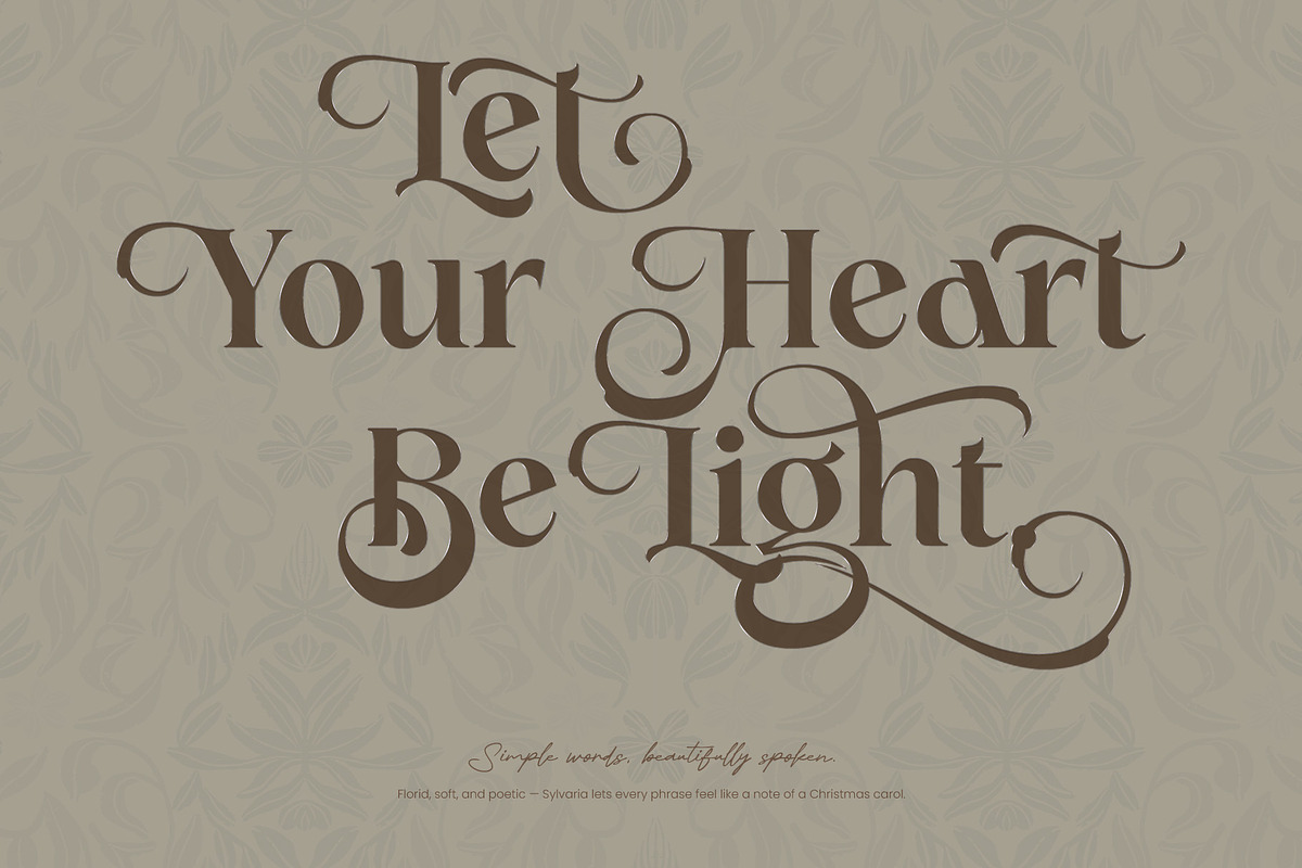 Sylvaria - Elegant Christmas Font, a Serif Font by Inviline.co (Photo 6 of 10)