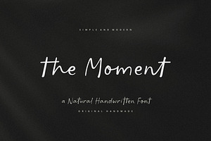 The Moment | Modern Handwriting Font