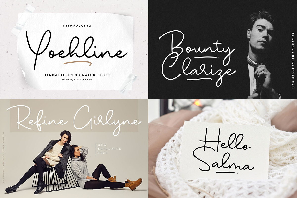Fantastic Collection Font Bundle, a Script Font by Allouse Studio (Photo 2 of 26)