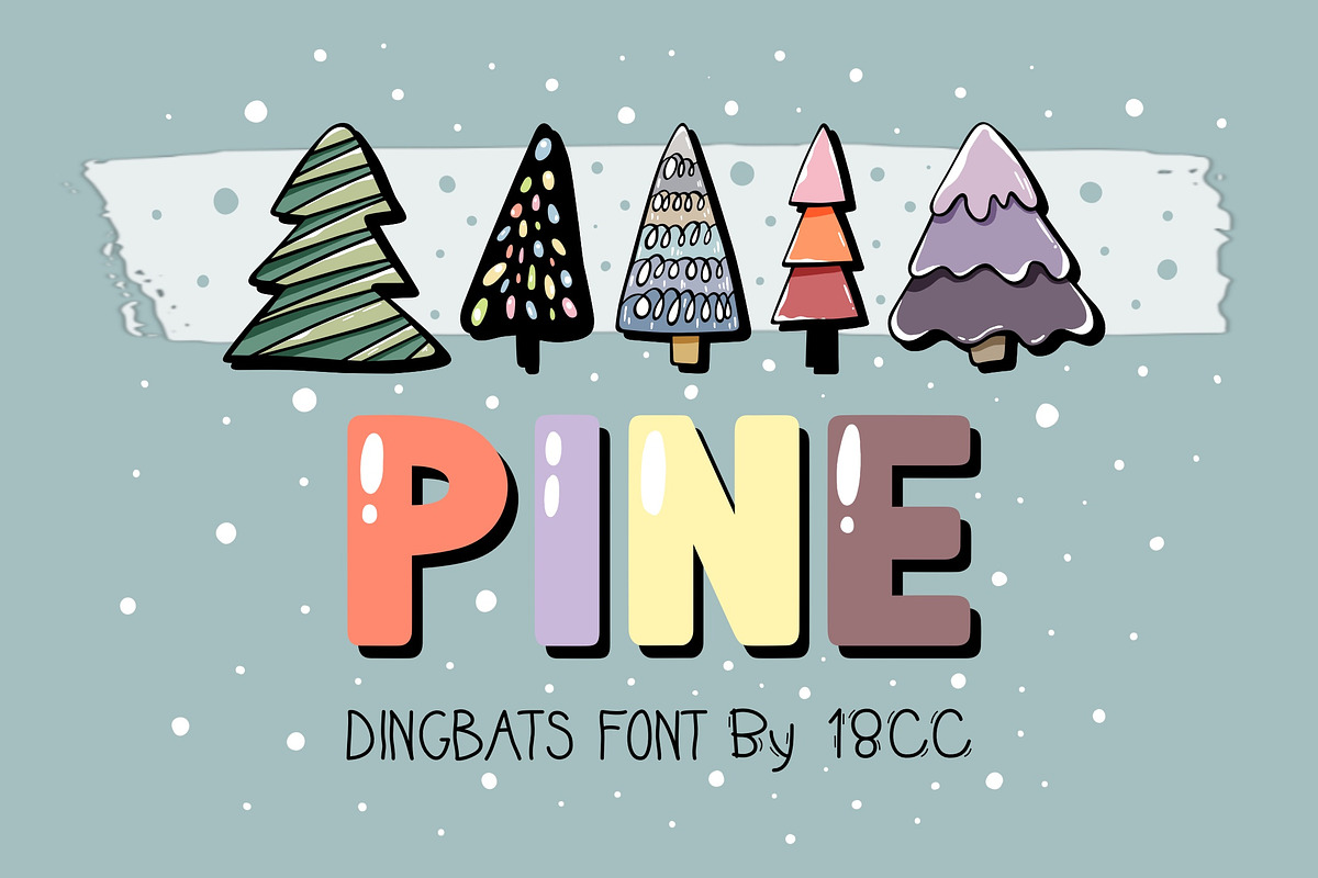 Pine OTF Dingbats Font, a Symbol Font by DREAMs Soul G. (Photo 1 of 4)