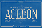 Acelon Stamp, a Serif Font by Craft Supply Co. (Thumbnail 1 of 8)