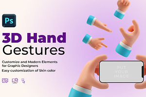 3D Hand Gestures Pack, an Object 3D Model by Artdez