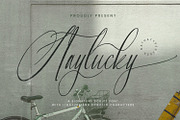 Staylucky, a Script Font by Nathatype (Thumbnail 1 of 8)