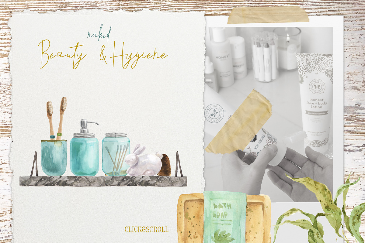 Zero Waste Watercolor Set, an Illustration by Cat In Colour (Photo 3 of 7)