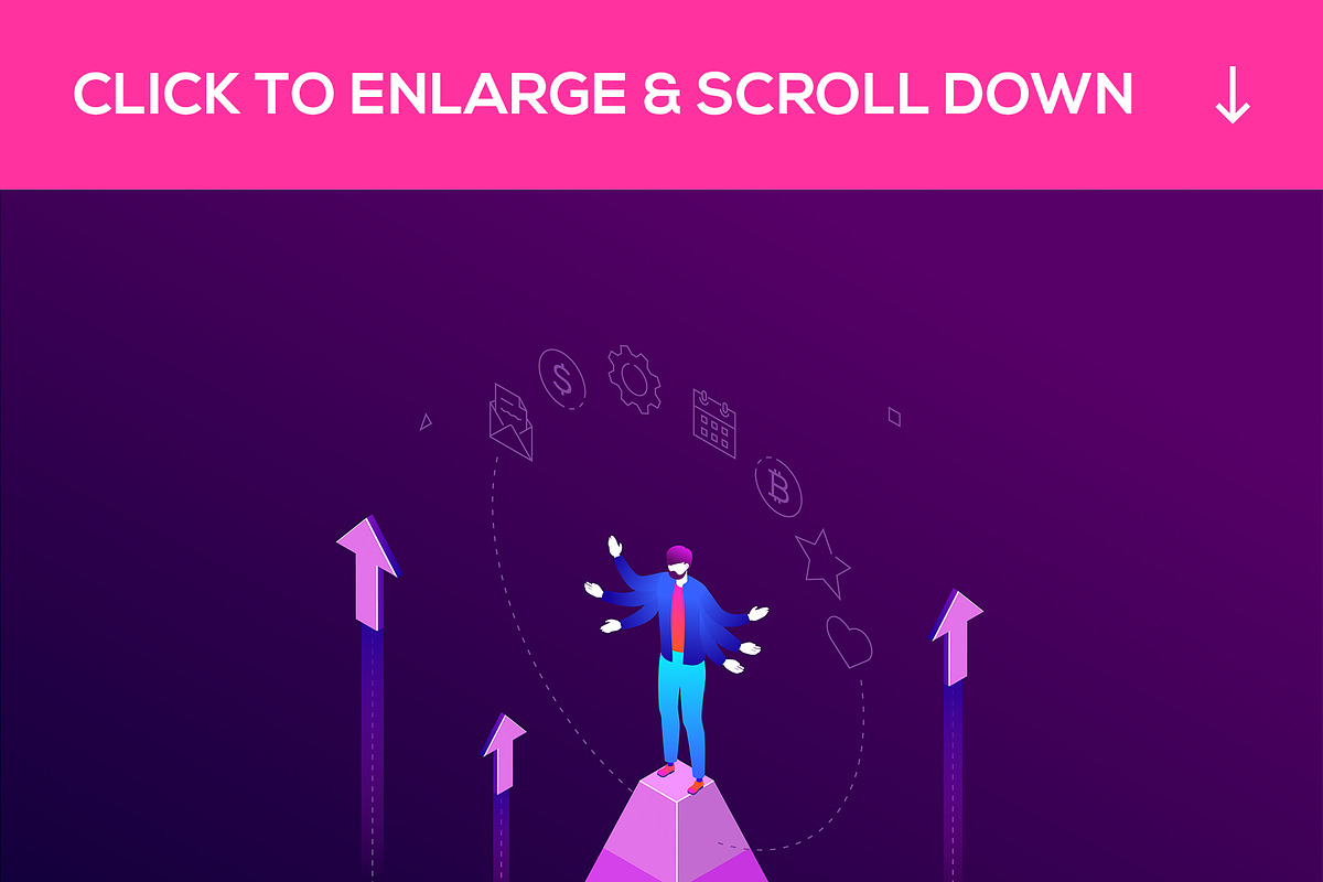 Isometric business illustrations, an iPhone Mockup by Boyko Pictures (Photo 5 of 8)