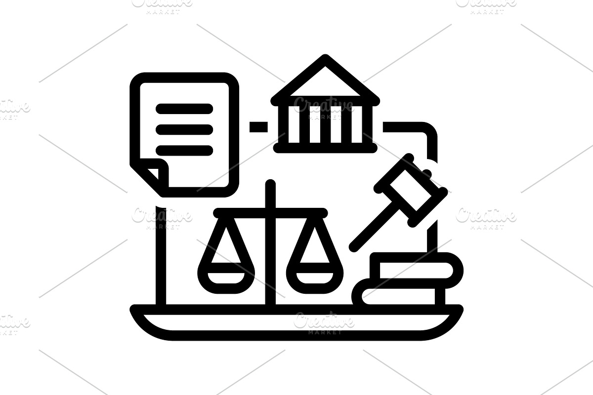 Authorities authorisation black icon, an Outline Icon by Creative priyanka